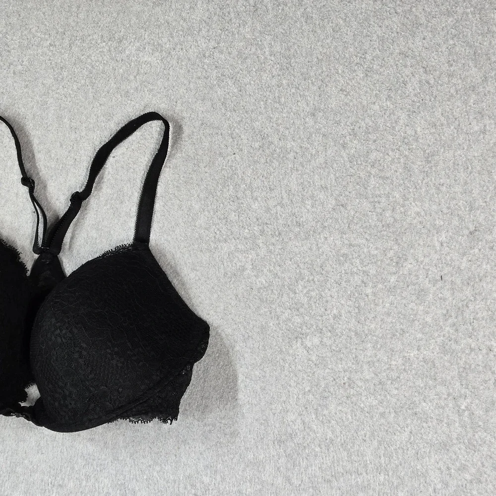Victoria Secret Women Bra 34DD Black Dream Angels Racerback Demi Underwired Lace